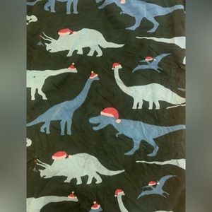 Kickee Pants Hunter Green Christmas Dinosaurs  Pajama Set Size 6